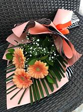 Букет цветов из:  Герберы #REPLACE_PRED# Конышёвке